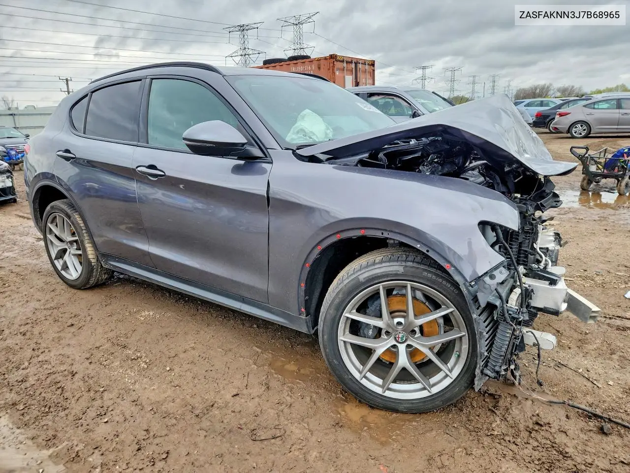 2018 Alfa Romeo Stelvio Ti Sport VIN: ZASFAKNN3J7B68965 Lot: 49849156