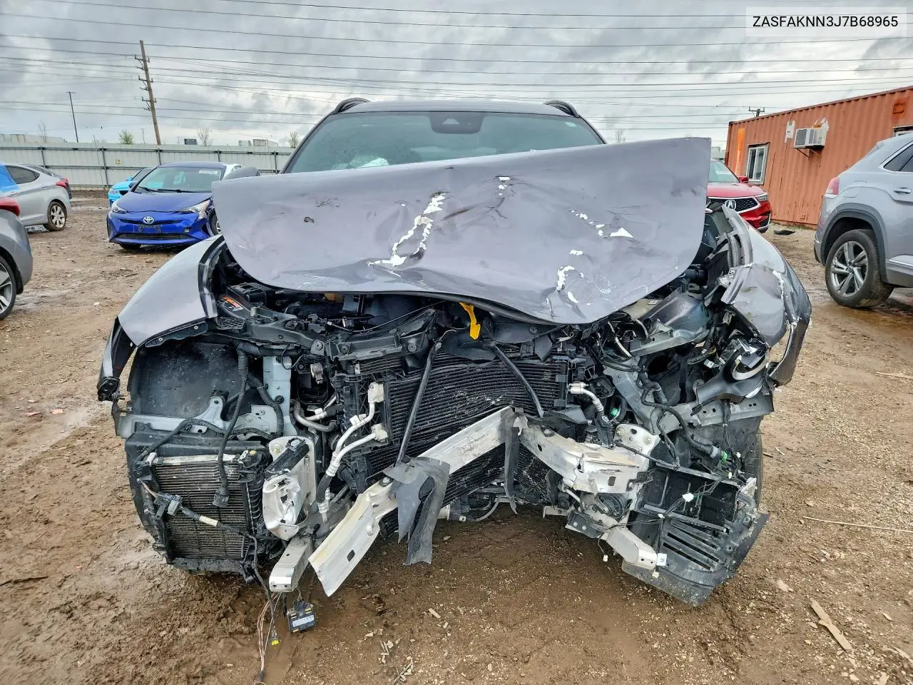 2018 Alfa Romeo Stelvio Ti Sport VIN: ZASFAKNN3J7B68965 Lot: 49849156