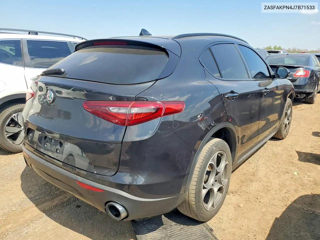 2018 Alfa Romeo Stelvio Sport VIN: ZASFAKPN4J7B71533 Lot: 50241316