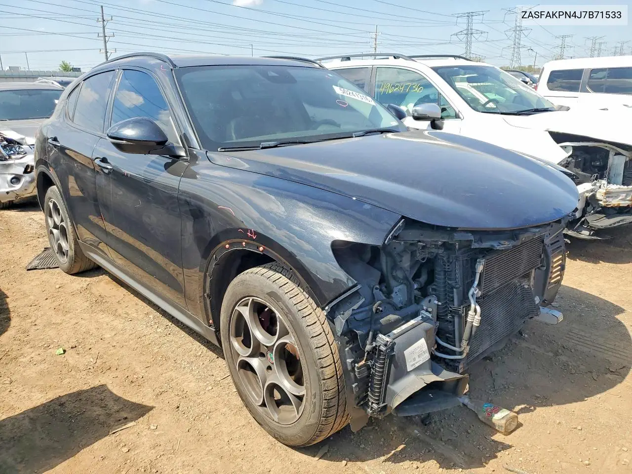 2018 Alfa Romeo Stelvio Sport VIN: ZASFAKPN4J7B71533 Lot: 50241316
