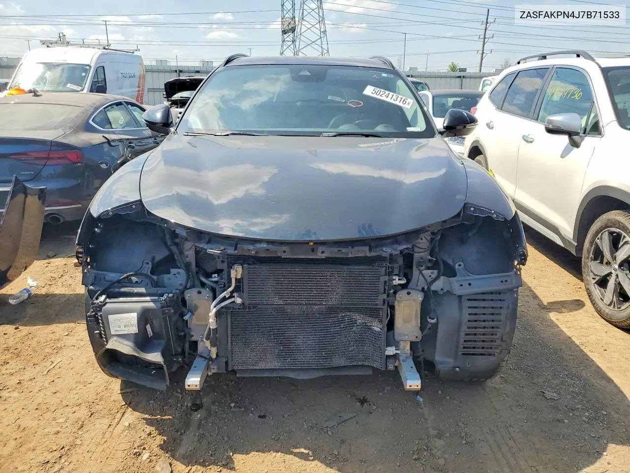 2018 Alfa Romeo Stelvio Sport VIN: ZASFAKPN4J7B71533 Lot: 50241316