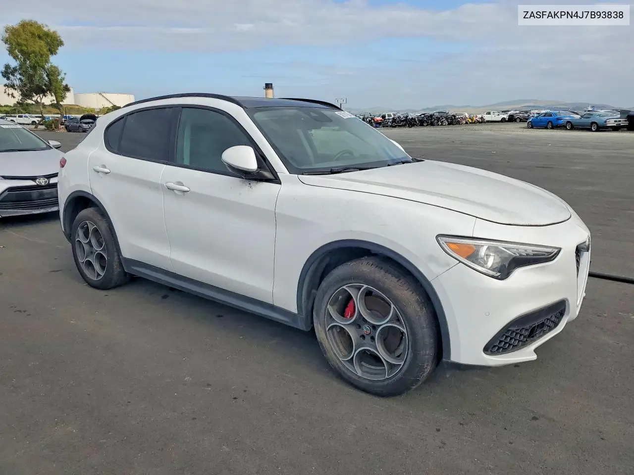 2018 Alfa Romeo Stelvio Sport VIN: ZASFAKPN4J7B93838 Lot: 50701156