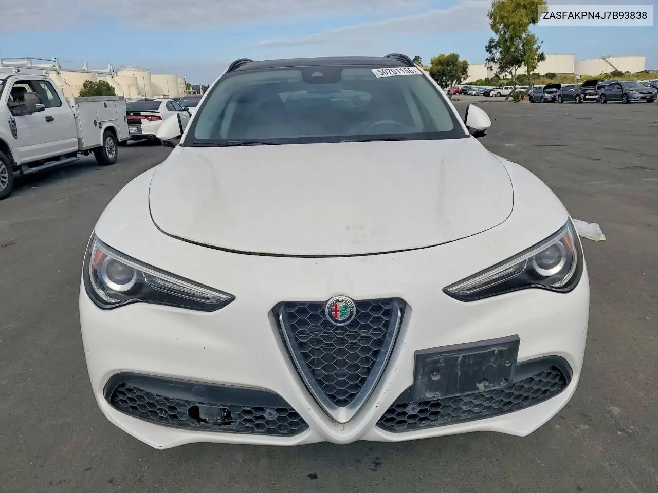 2018 Alfa Romeo Stelvio Sport VIN: ZASFAKPN4J7B93838 Lot: 50701156