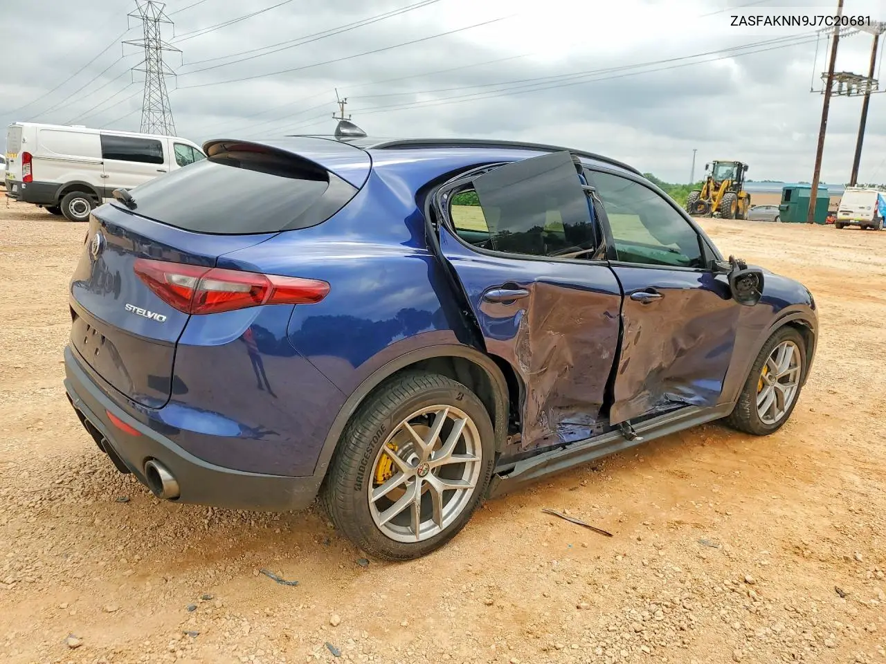 2018 Alfa Romeo Stelvio Ti Sport VIN: ZASFAKNN9J7C20681 Lot: 51535046