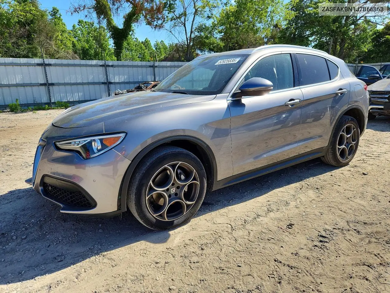 2018 Alfa Romeo Stelvio Ti VIN: ZASFAKBN1J7B66863 Lot: 52925836