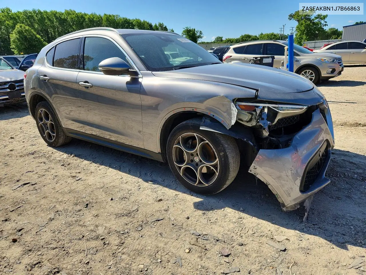 2018 Alfa Romeo Stelvio Ti VIN: ZASFAKBN1J7B66863 Lot: 52925836