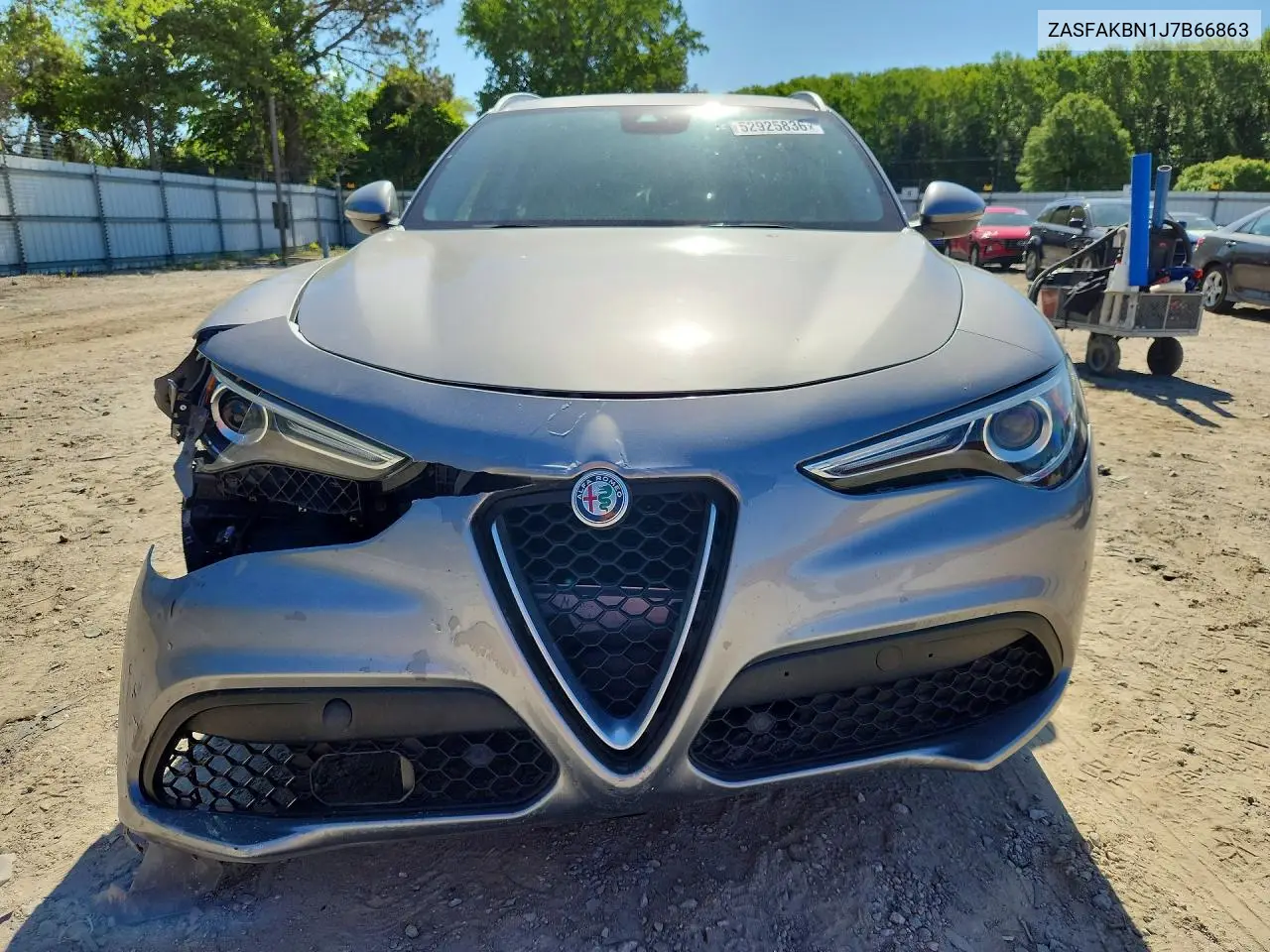 2018 Alfa Romeo Stelvio Ti VIN: ZASFAKBN1J7B66863 Lot: 52925836