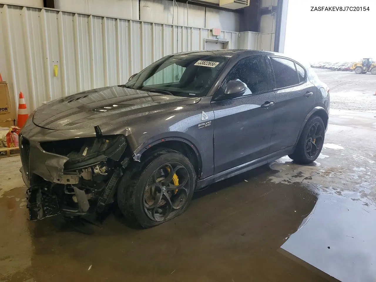 2018 Alfa Romeo Stelvio Quadrifoglio VIN: ZASFAKEV8J7C20154 Lot: 53822656