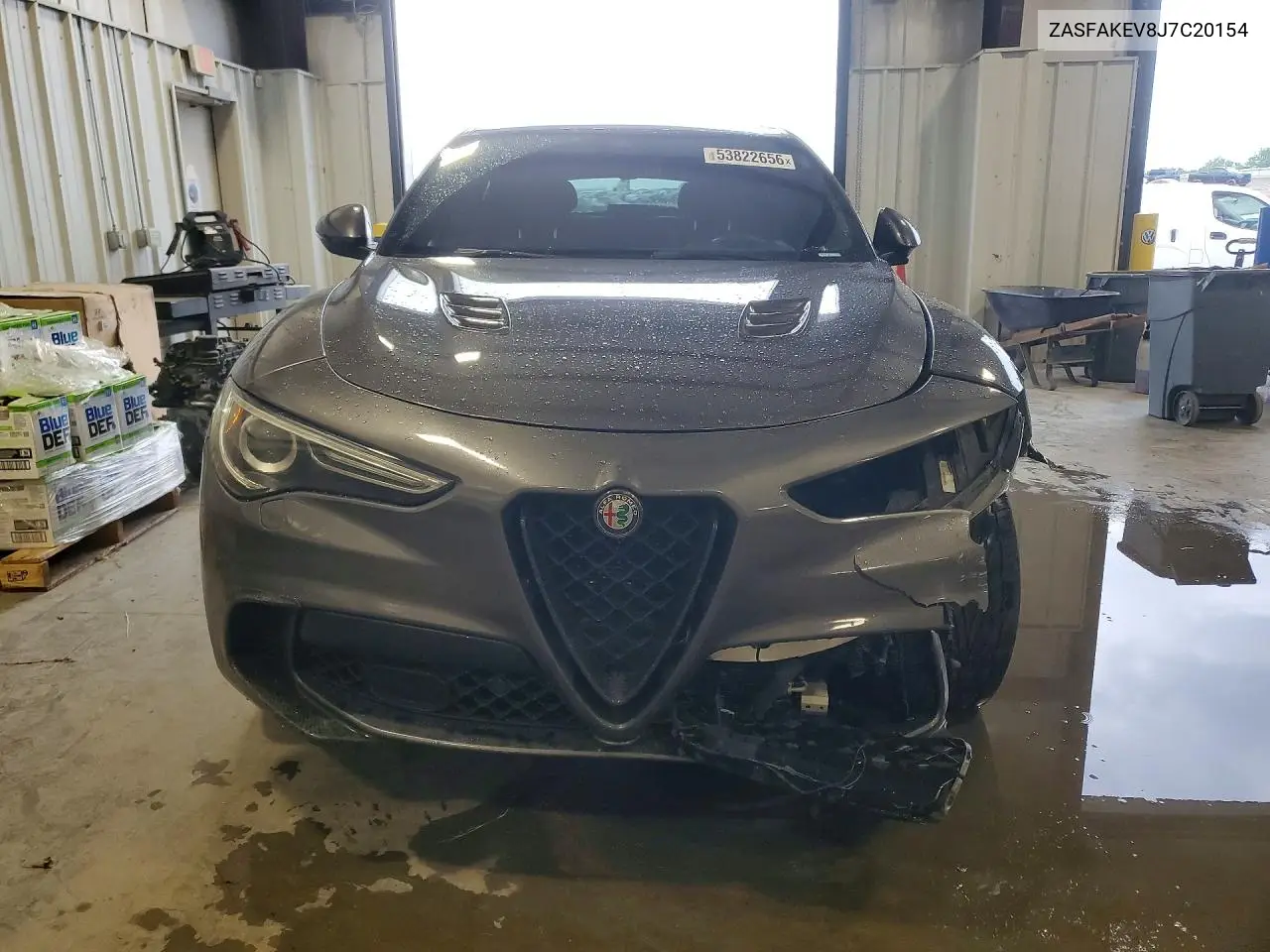 2018 Alfa Romeo Stelvio Quadrifoglio VIN: ZASFAKEV8J7C20154 Lot: 53822656