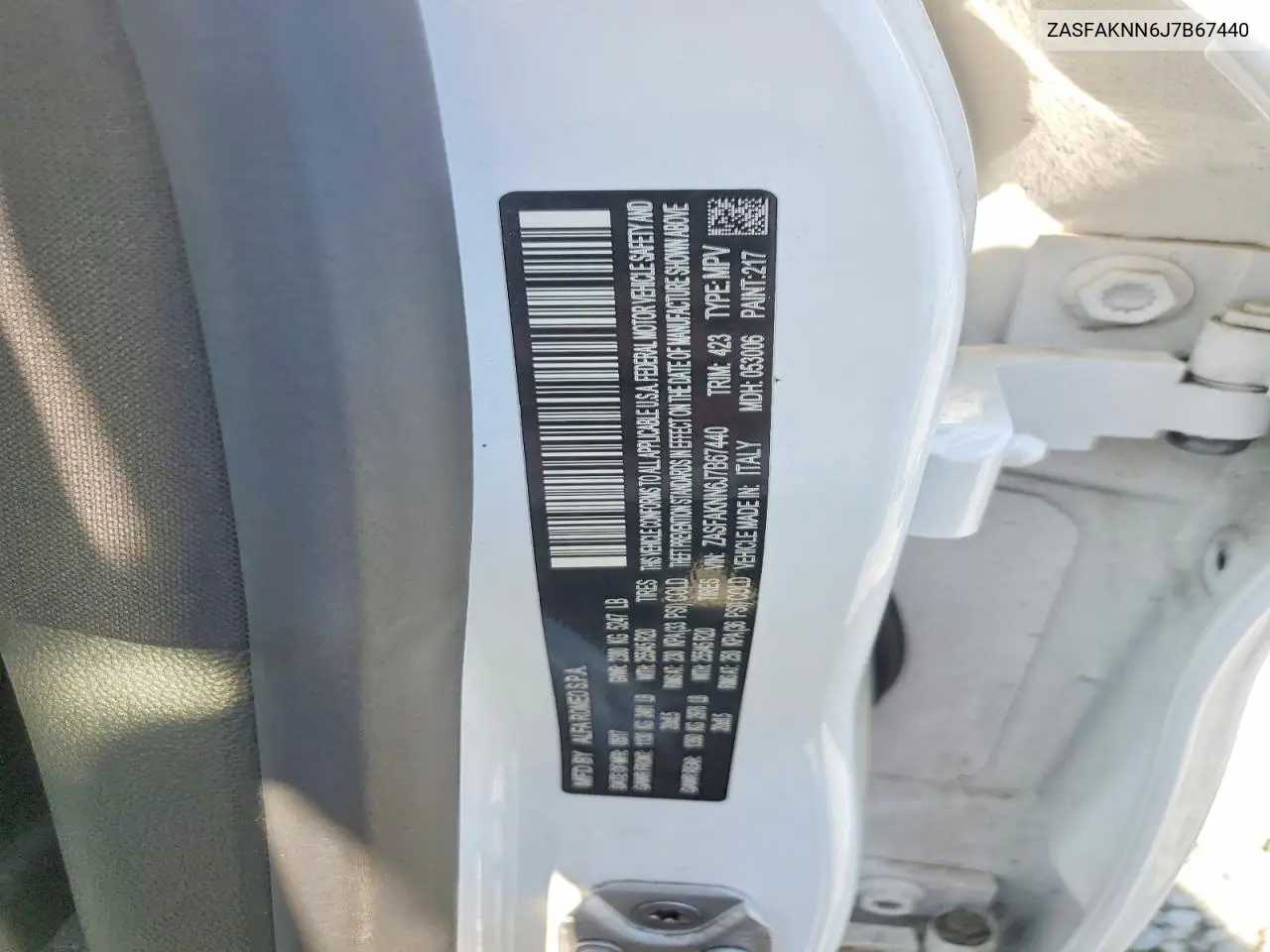 2018 Alfa Romeo Stelvio Ti Sport VIN: ZASFAKNN6J7B67440 Lot: 54246836