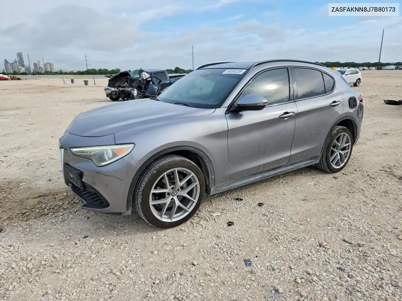 2018 Alfa Romeo Stelvio Ti Sport VIN: ZASFAKNN8J7B80173 Lot: 54465236