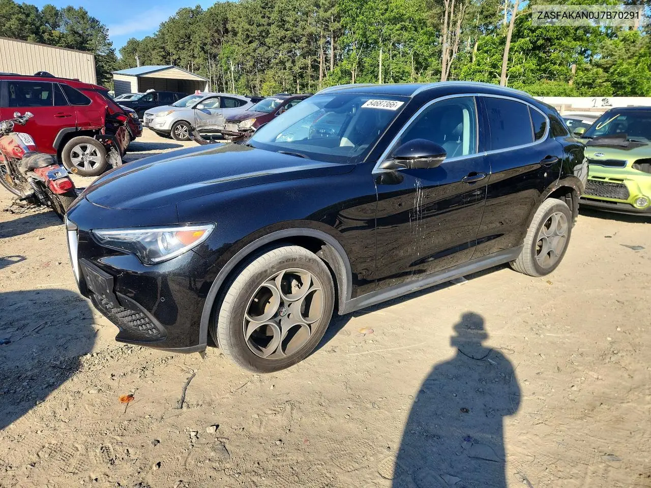 2018 Alfa Romeo Stelvio VIN: ZASFAKAN0J7B70291 Lot: 54687366