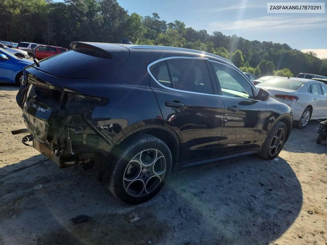 2018 Alfa Romeo Stelvio VIN: ZASFAKAN0J7B70291 Lot: 54687366