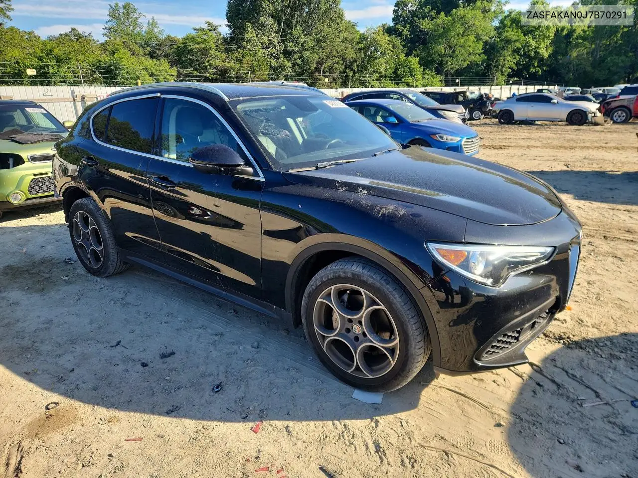 2018 Alfa Romeo Stelvio VIN: ZASFAKAN0J7B70291 Lot: 54687366