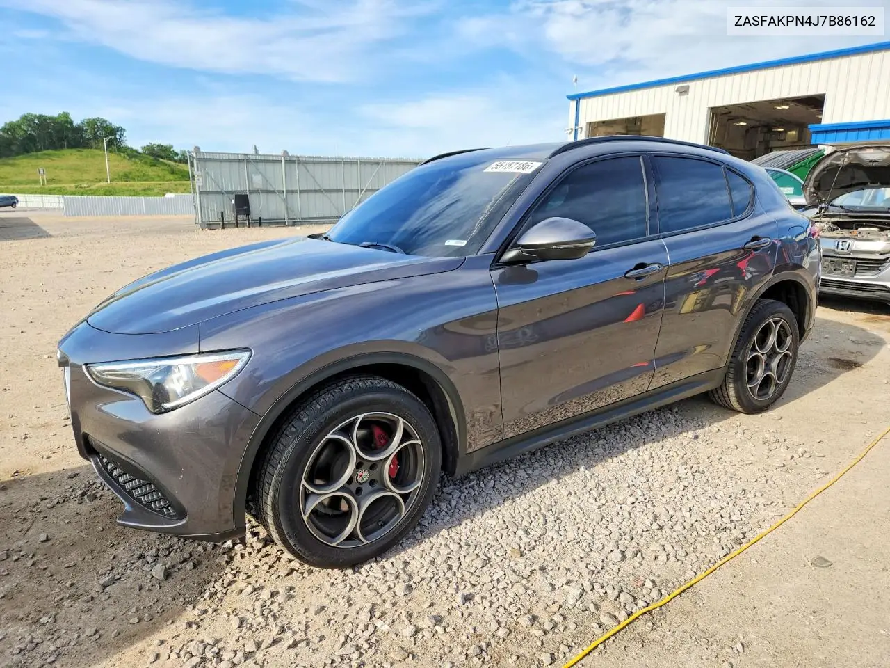 2018 Alfa Romeo Stelvio Sport VIN: ZASFAKPN4J7B86162 Lot: 55157186