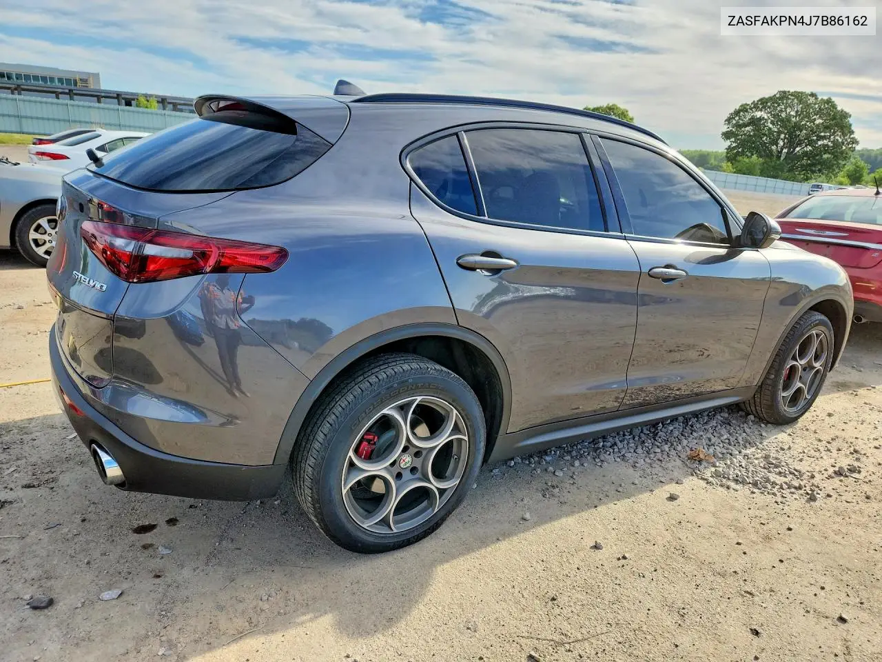 2018 Alfa Romeo Stelvio Sport VIN: ZASFAKPN4J7B86162 Lot: 55157186