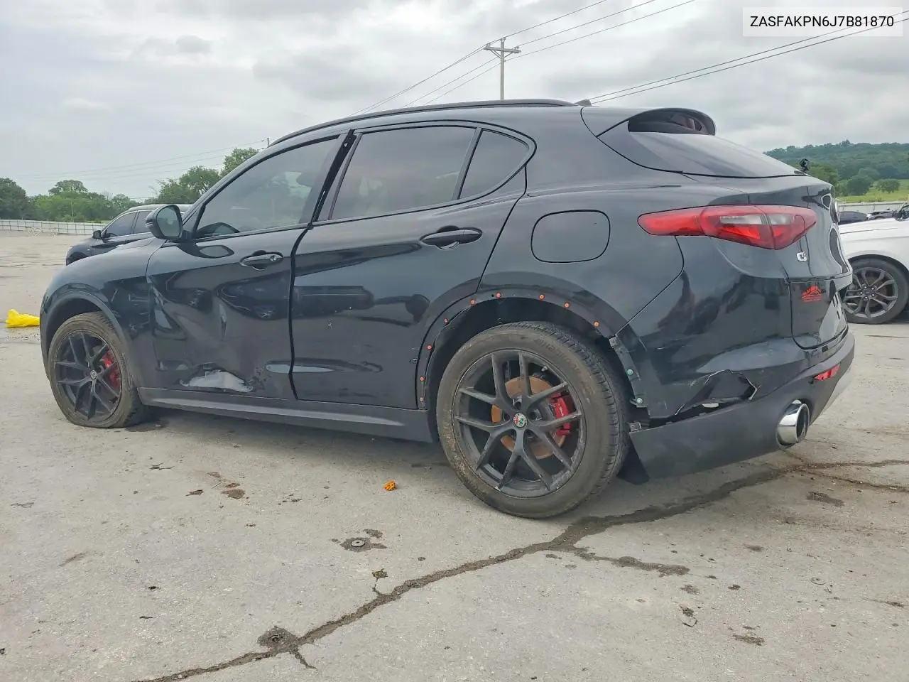 2018 Alfa Romeo Stelvio Sport VIN: ZASFAKPN6J7B81870 Lot: 55576216