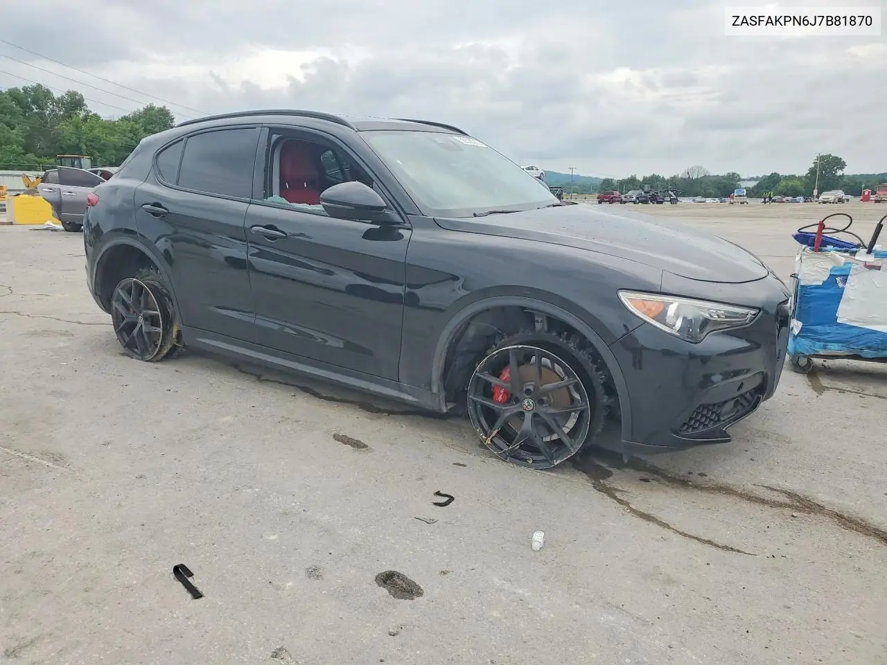 2018 Alfa Romeo Stelvio Sport VIN: ZASFAKPN6J7B81870 Lot: 55576216