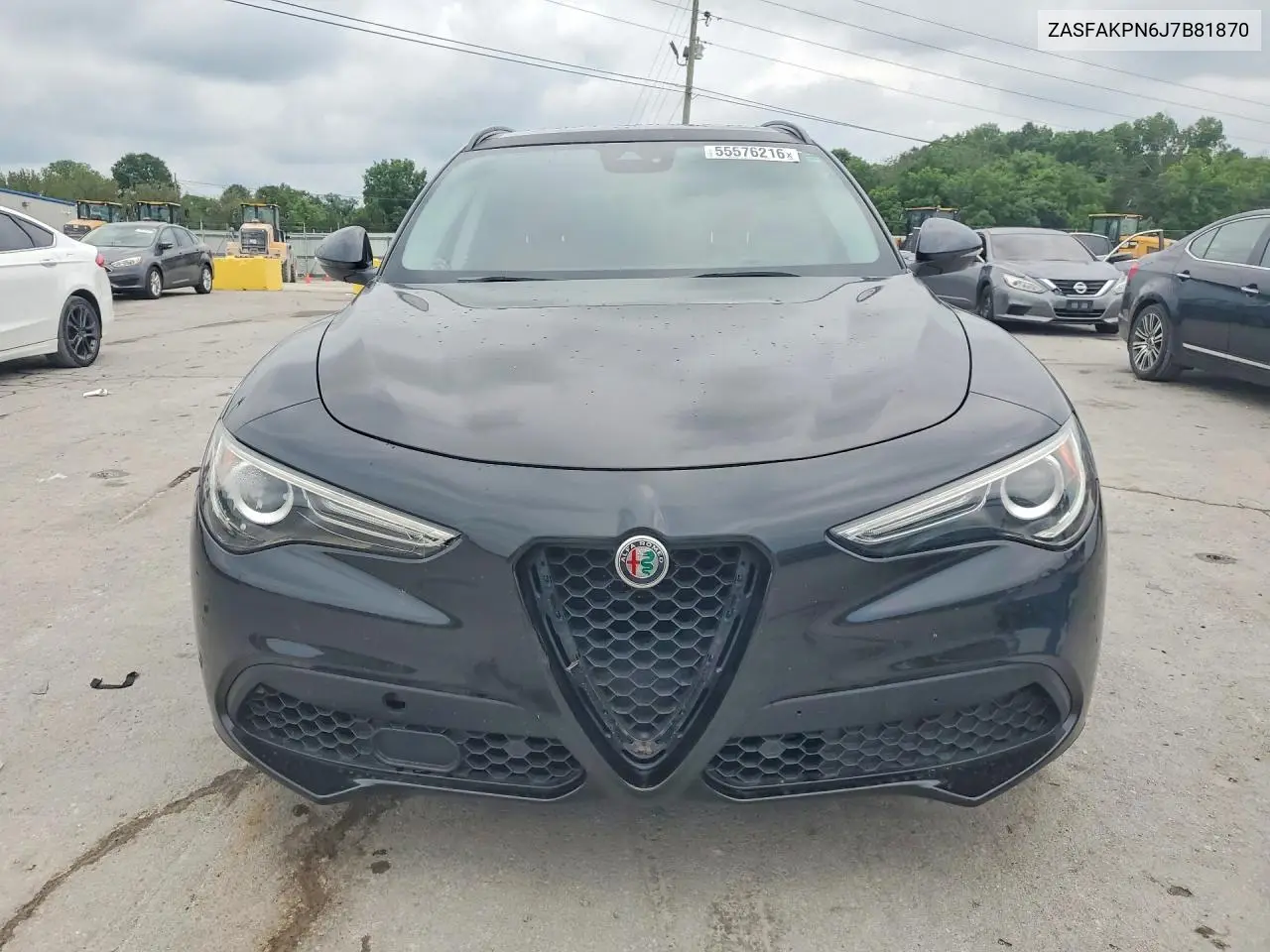2018 Alfa Romeo Stelvio Sport VIN: ZASFAKPN6J7B81870 Lot: 55576216