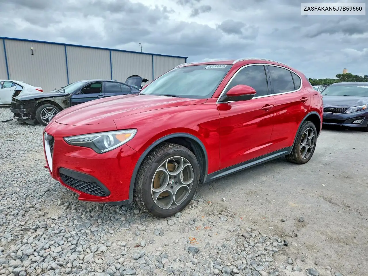 2018 Alfa Romeo Stelvio VIN: ZASFAKAN5J7B59660 Lot: 56039046