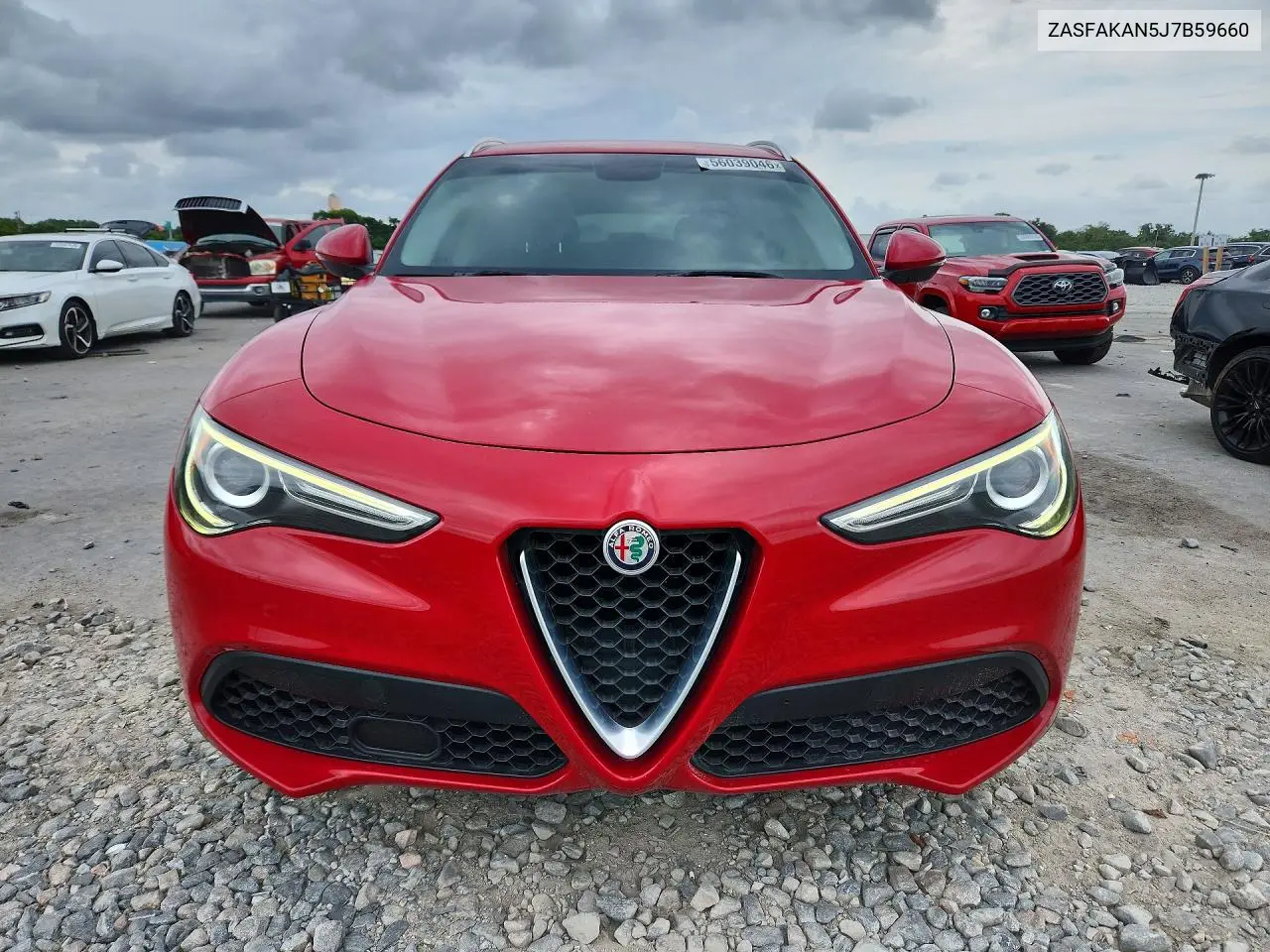 2018 Alfa Romeo Stelvio VIN: ZASFAKAN5J7B59660 Lot: 56039046