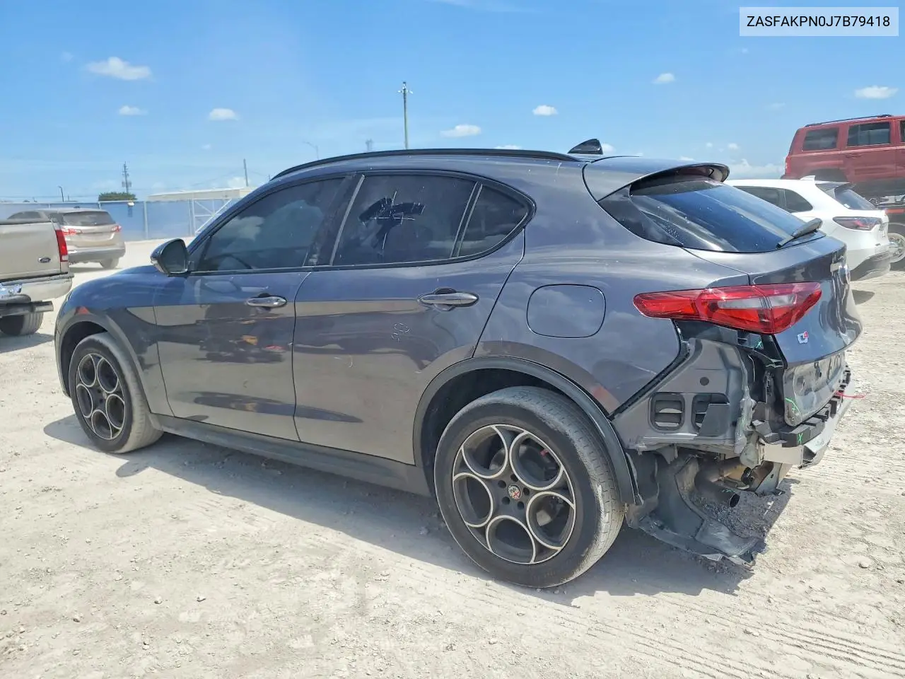 2018 Alfa Romeo Stelvio Sport VIN: ZASFAKPN0J7B79418 Lot: 57031526