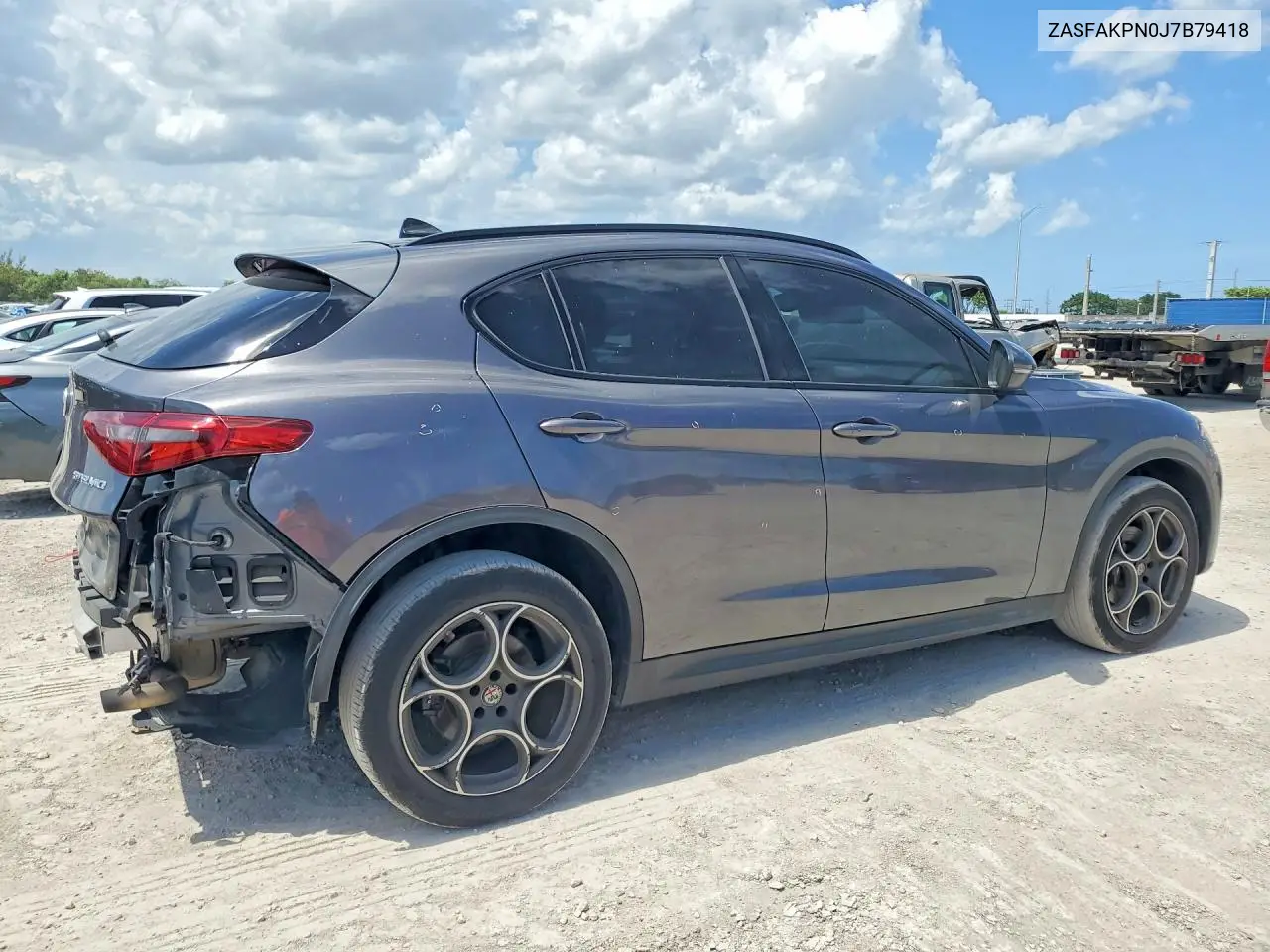 2018 Alfa Romeo Stelvio Sport VIN: ZASFAKPN0J7B79418 Lot: 57031526