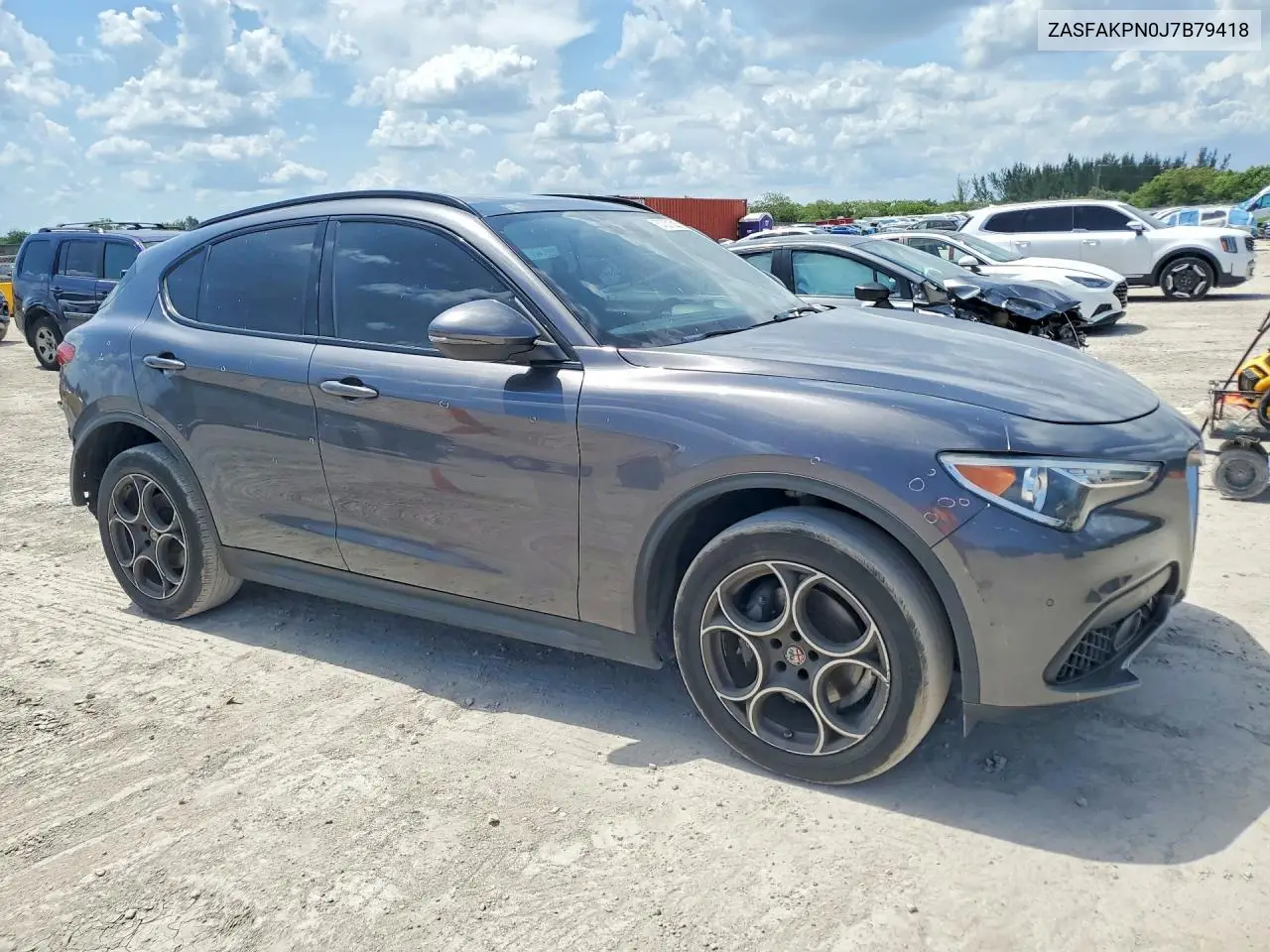 2018 Alfa Romeo Stelvio Sport VIN: ZASFAKPN0J7B79418 Lot: 57031526