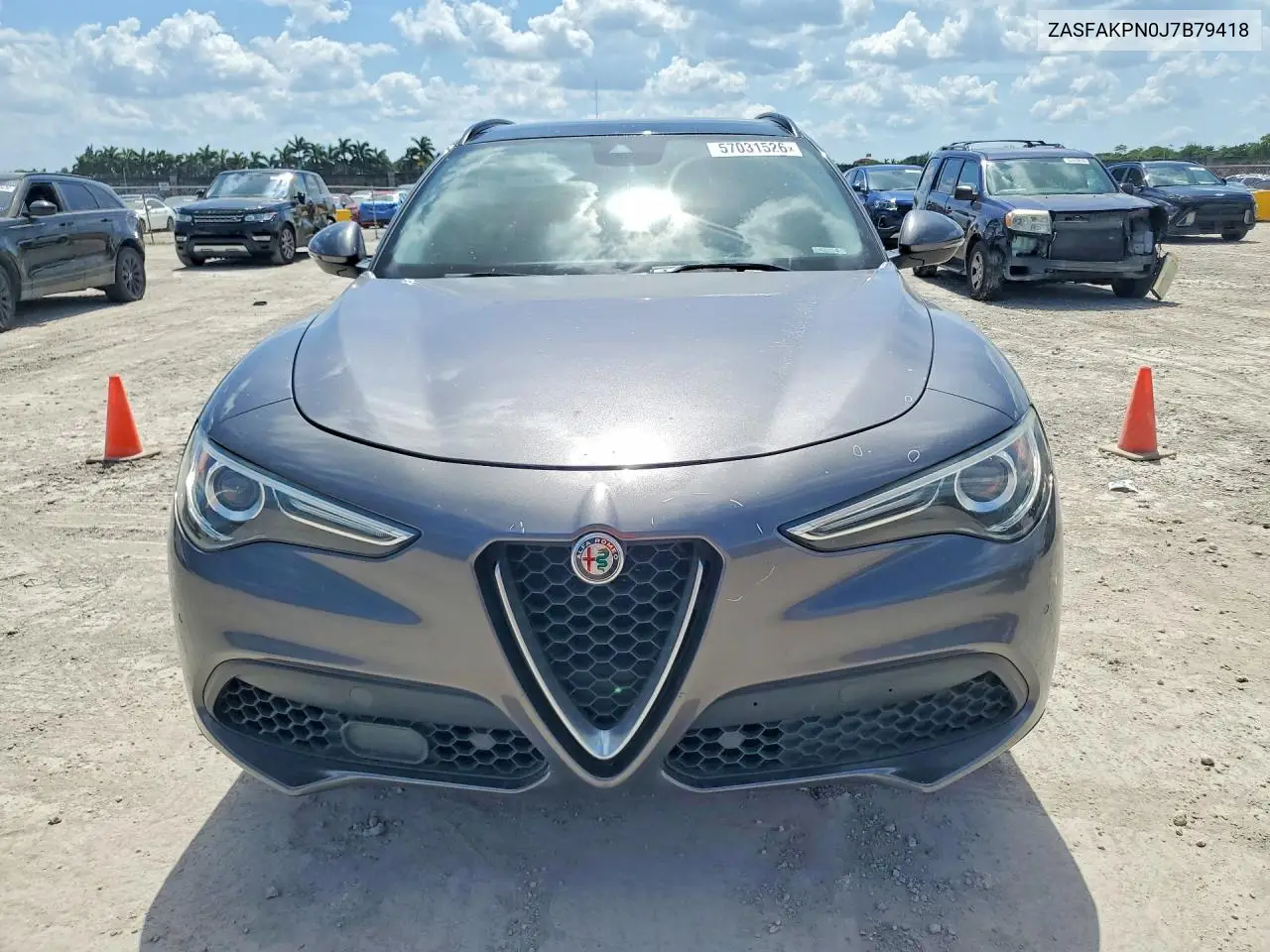 2018 Alfa Romeo Stelvio Sport VIN: ZASFAKPN0J7B79418 Lot: 57031526