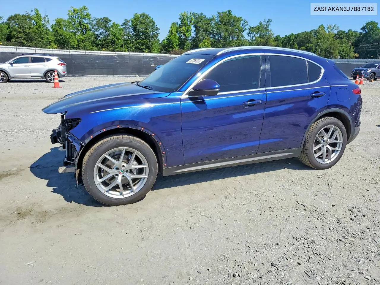 2018 Alfa Romeo Stelvio VIN: ZASFAKAN3J7B87182 Lot: 57353276
