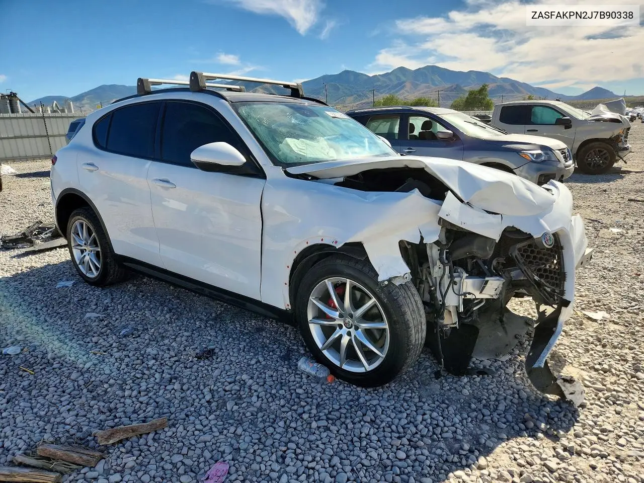2018 Alfa Romeo Stelvio Sport VIN: ZASFAKPN2J7B90338 Lot: 58009616