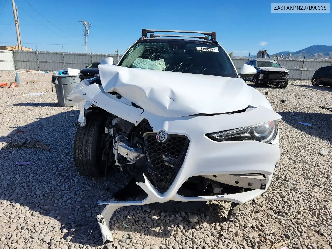 2018 Alfa Romeo Stelvio Sport VIN: ZASFAKPN2J7B90338 Lot: 58009616