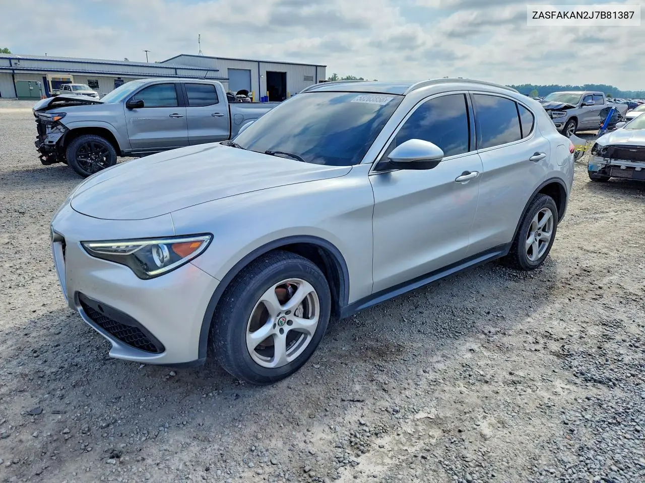 2018 Alfa Romeo Stelvio VIN: ZASFAKAN2J7B81387 Lot: 58203856