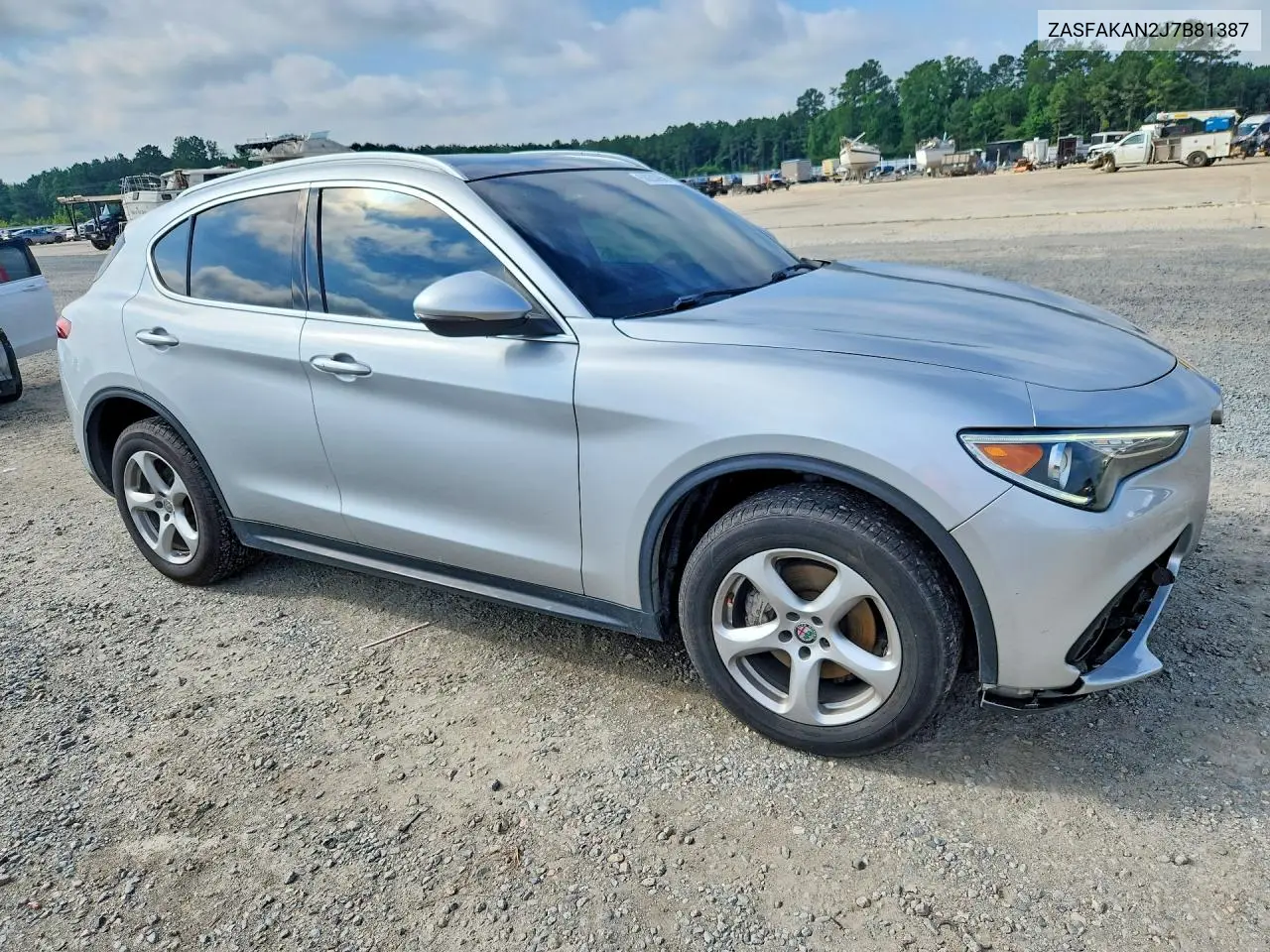 2018 Alfa Romeo Stelvio VIN: ZASFAKAN2J7B81387 Lot: 58203856