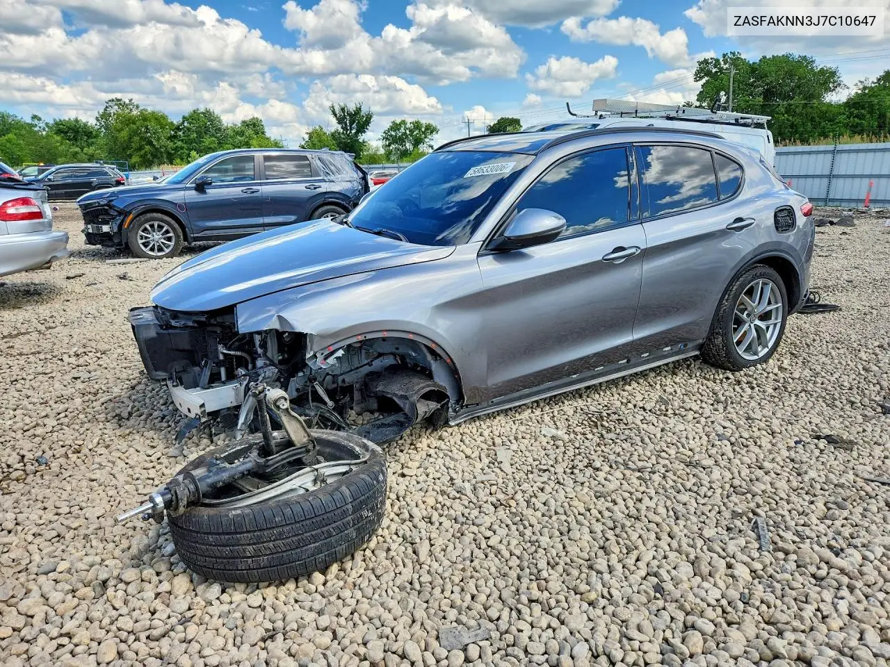2018 Alfa Romeo Stelvio Ti Sport VIN: ZASFAKNN3J7C10647 Lot: 58633006