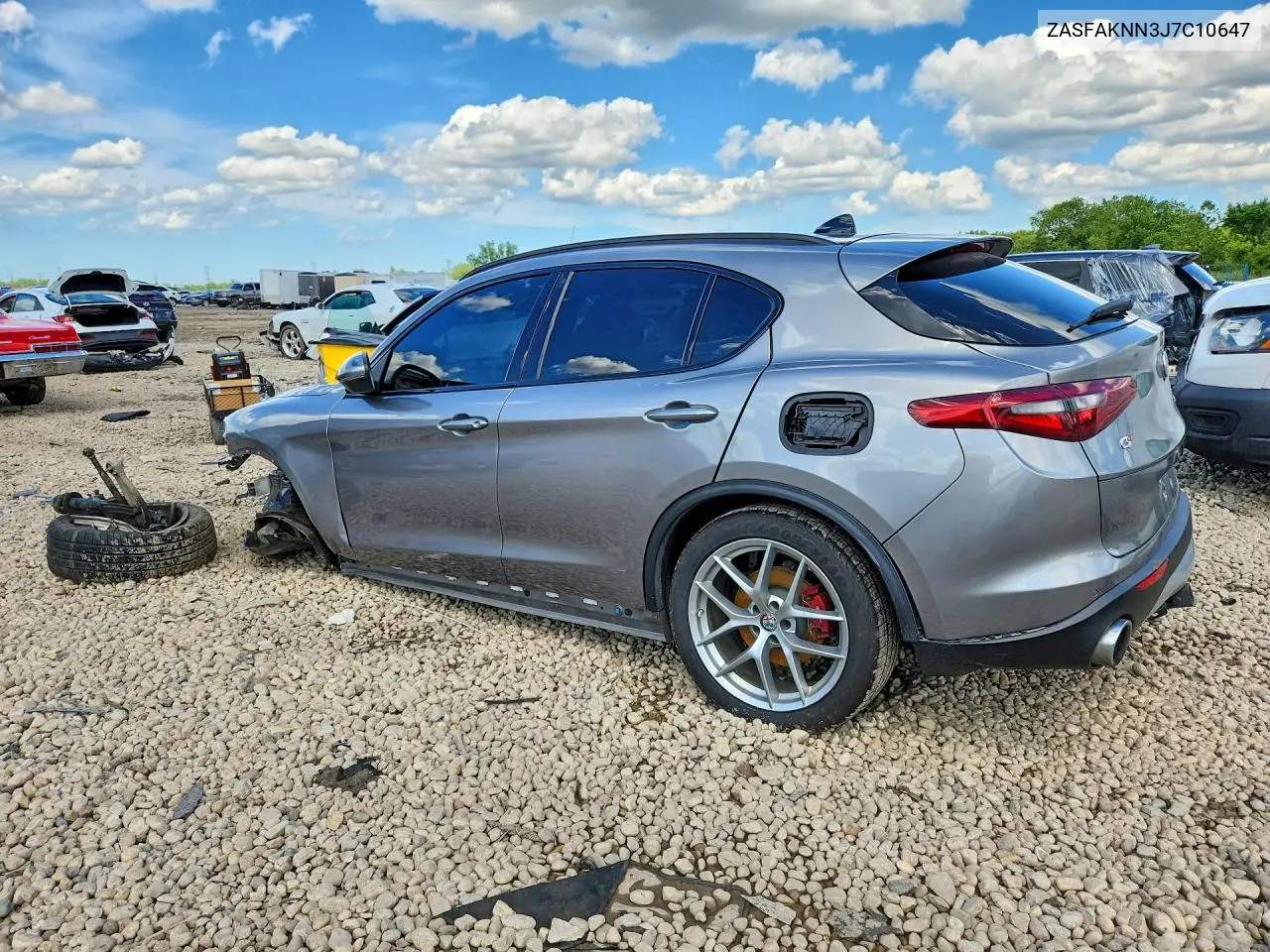 2018 Alfa Romeo Stelvio Ti Sport VIN: ZASFAKNN3J7C10647 Lot: 58633006