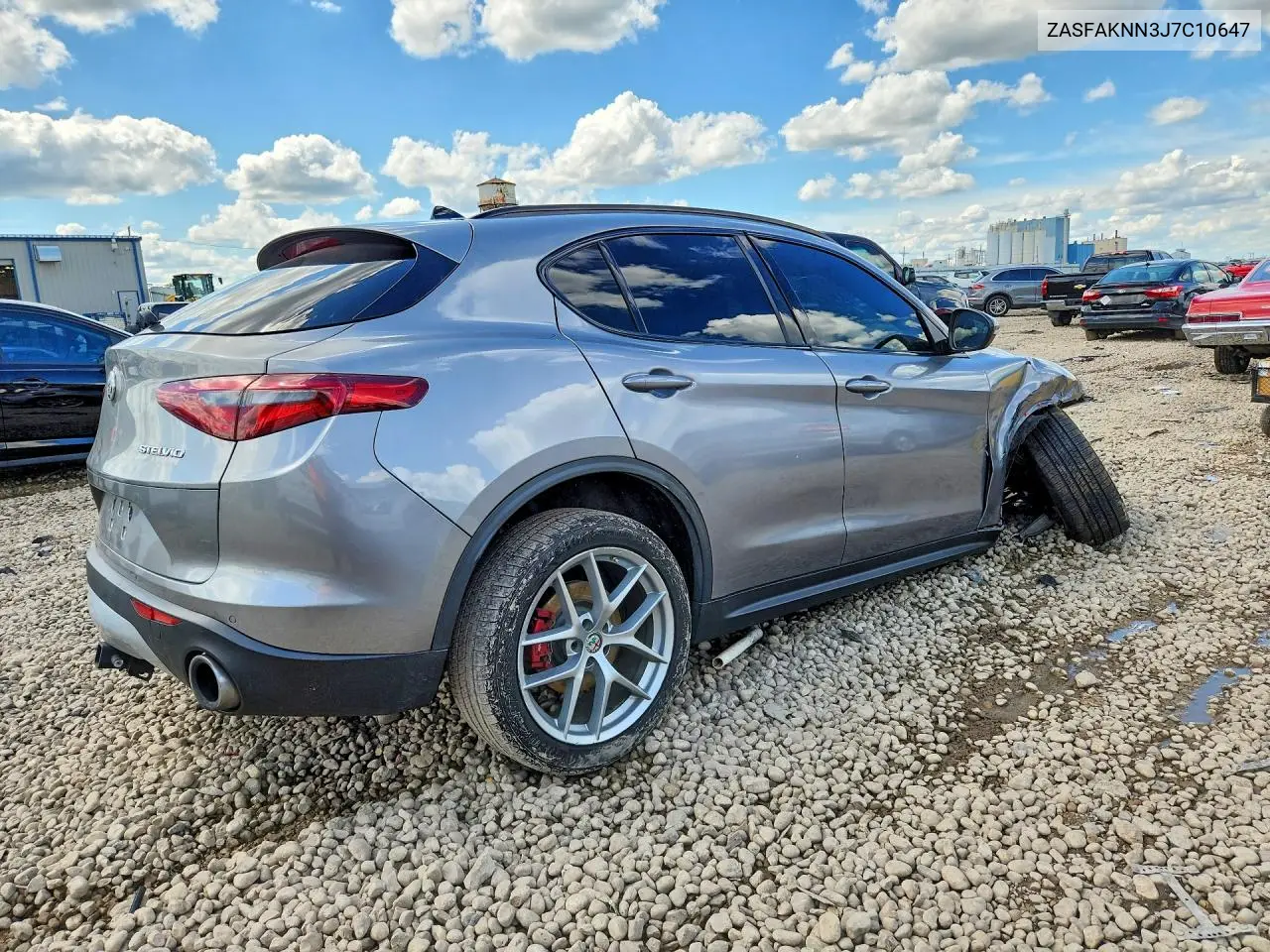 2018 Alfa Romeo Stelvio Ti Sport VIN: ZASFAKNN3J7C10647 Lot: 58633006