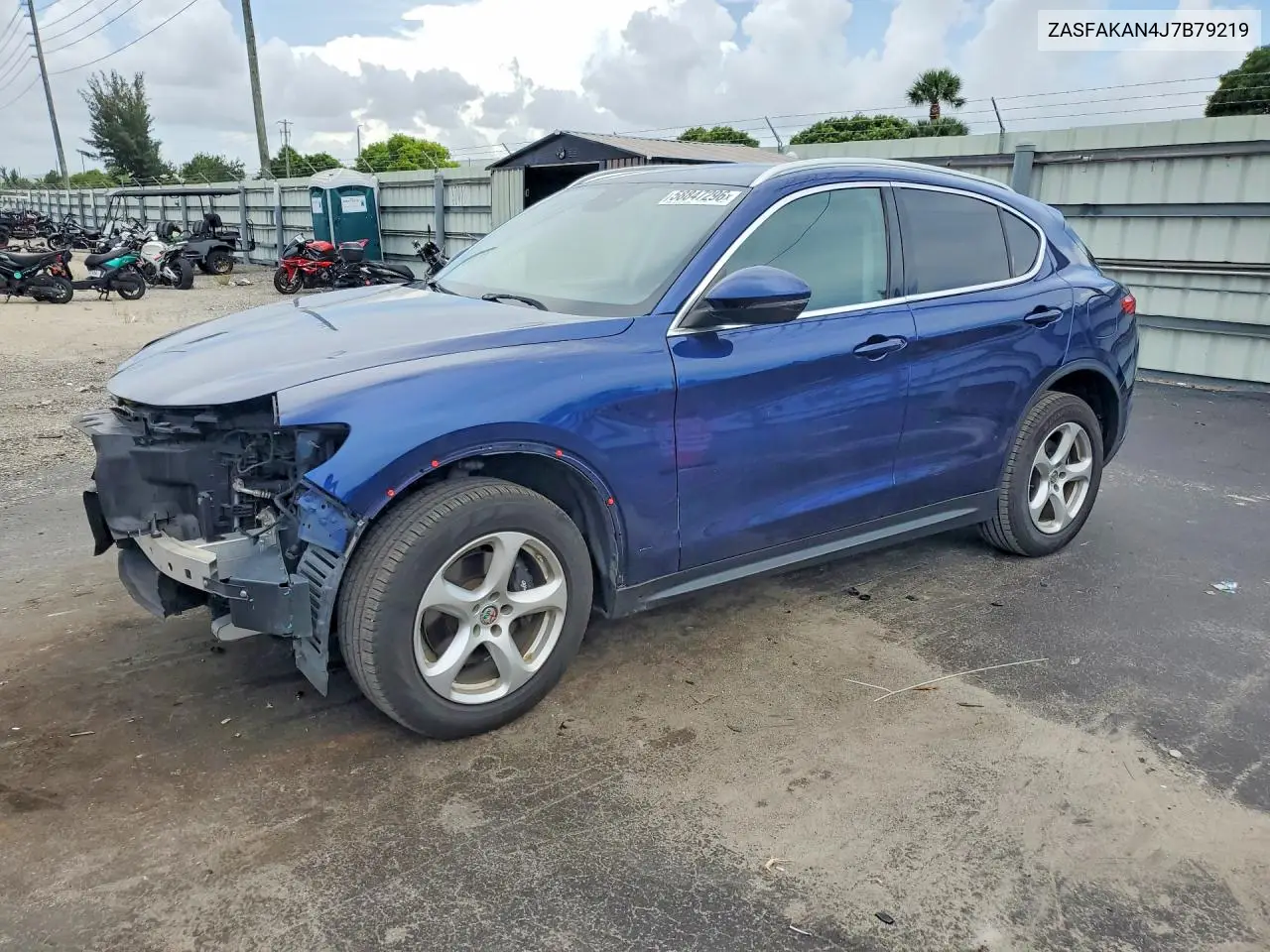 2018 Alfa Romeo Stelvio VIN: ZASFAKAN4J7B79219 Lot: 58847296