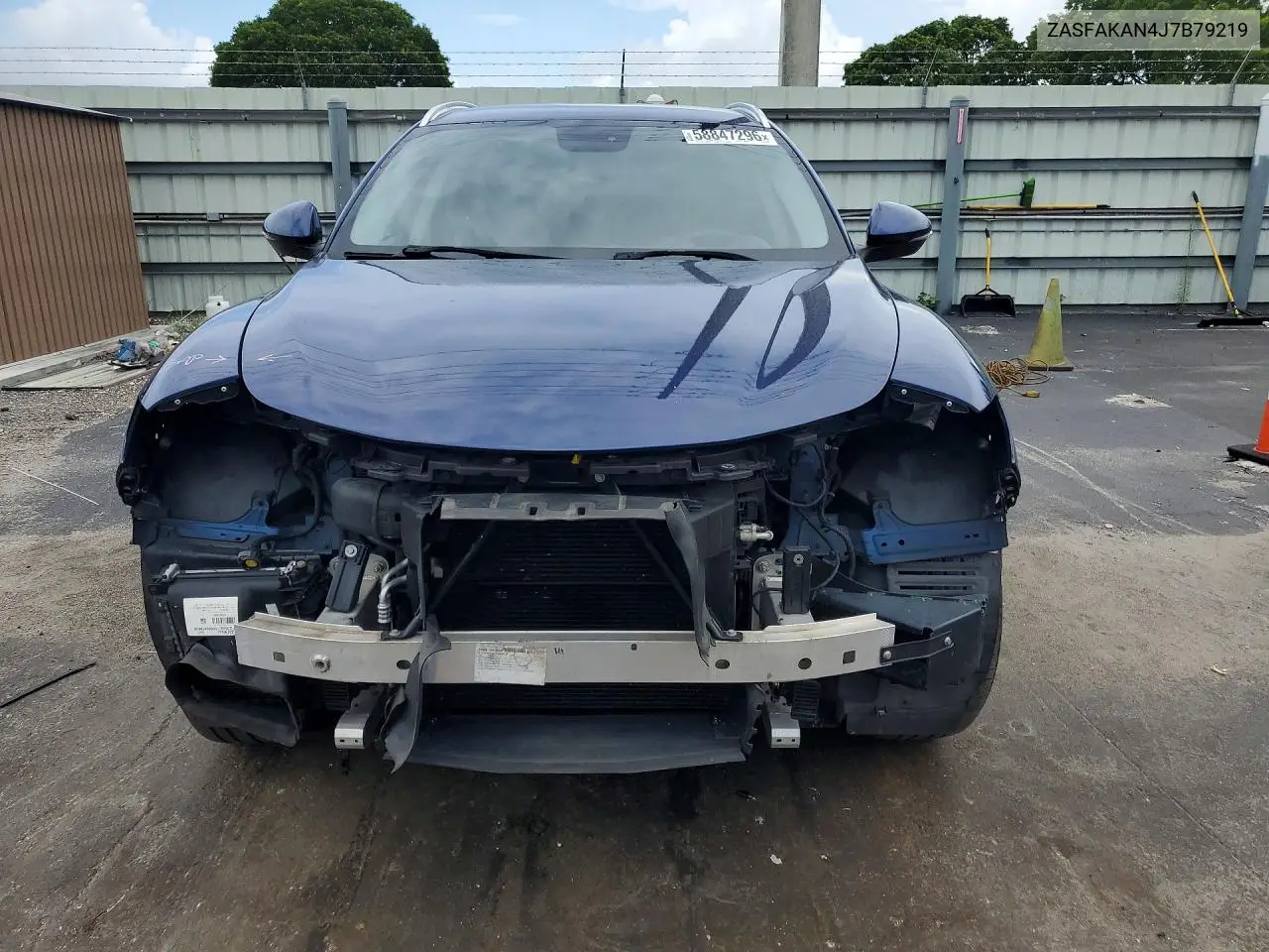 2018 Alfa Romeo Stelvio VIN: ZASFAKAN4J7B79219 Lot: 58847296