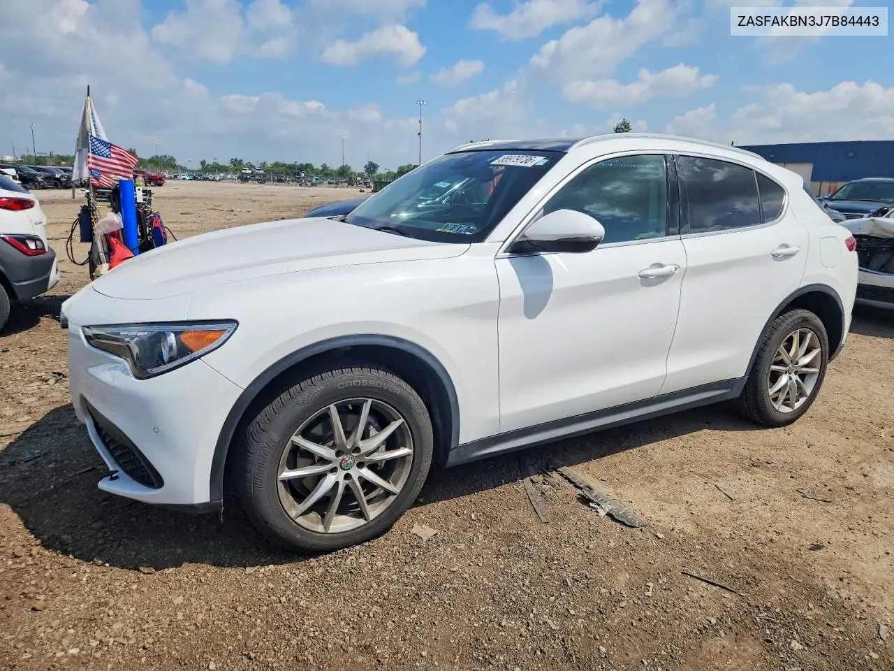 2018 Alfa Romeo Stelvio Ti VIN: ZASFAKBN3J7B84443 Lot: 58979736