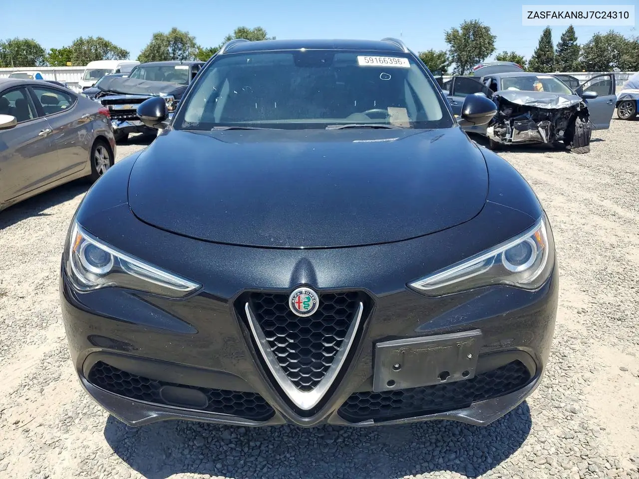 2018 Alfa Romeo Stelvio VIN: ZASFAKAN8J7C24310 Lot: 59166396