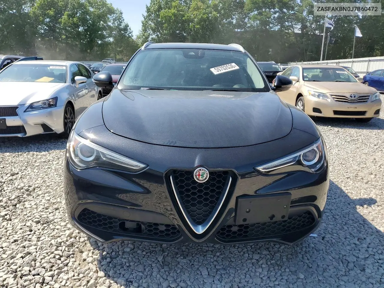 2018 Alfa Romeo Stelvio Ti VIN: ZASFAKBN0J7B60472 Lot: 59702636