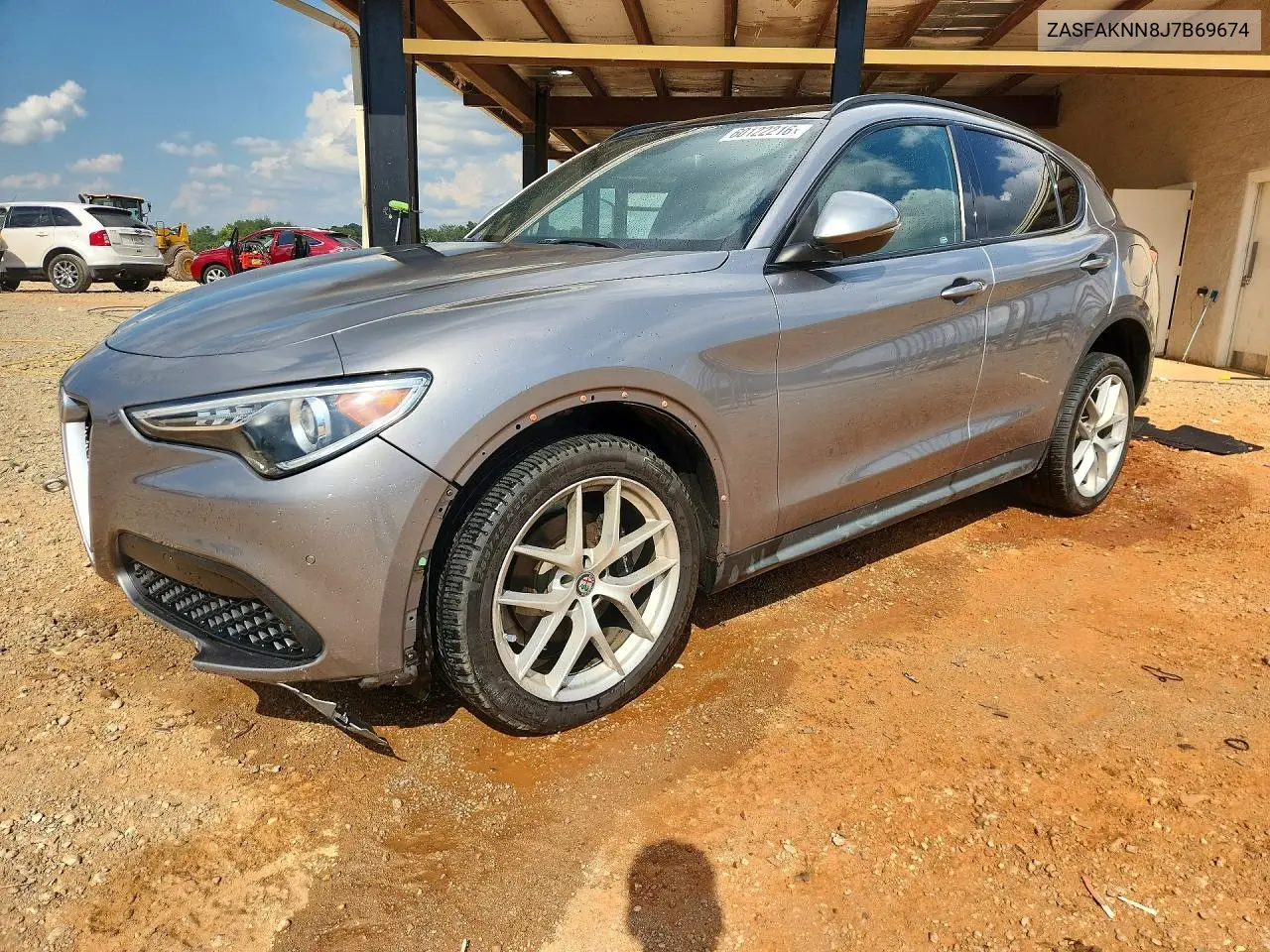 2018 Alfa Romeo Stelvio Ti Sport VIN: ZASFAKNN8J7B69674 Lot: 60122216