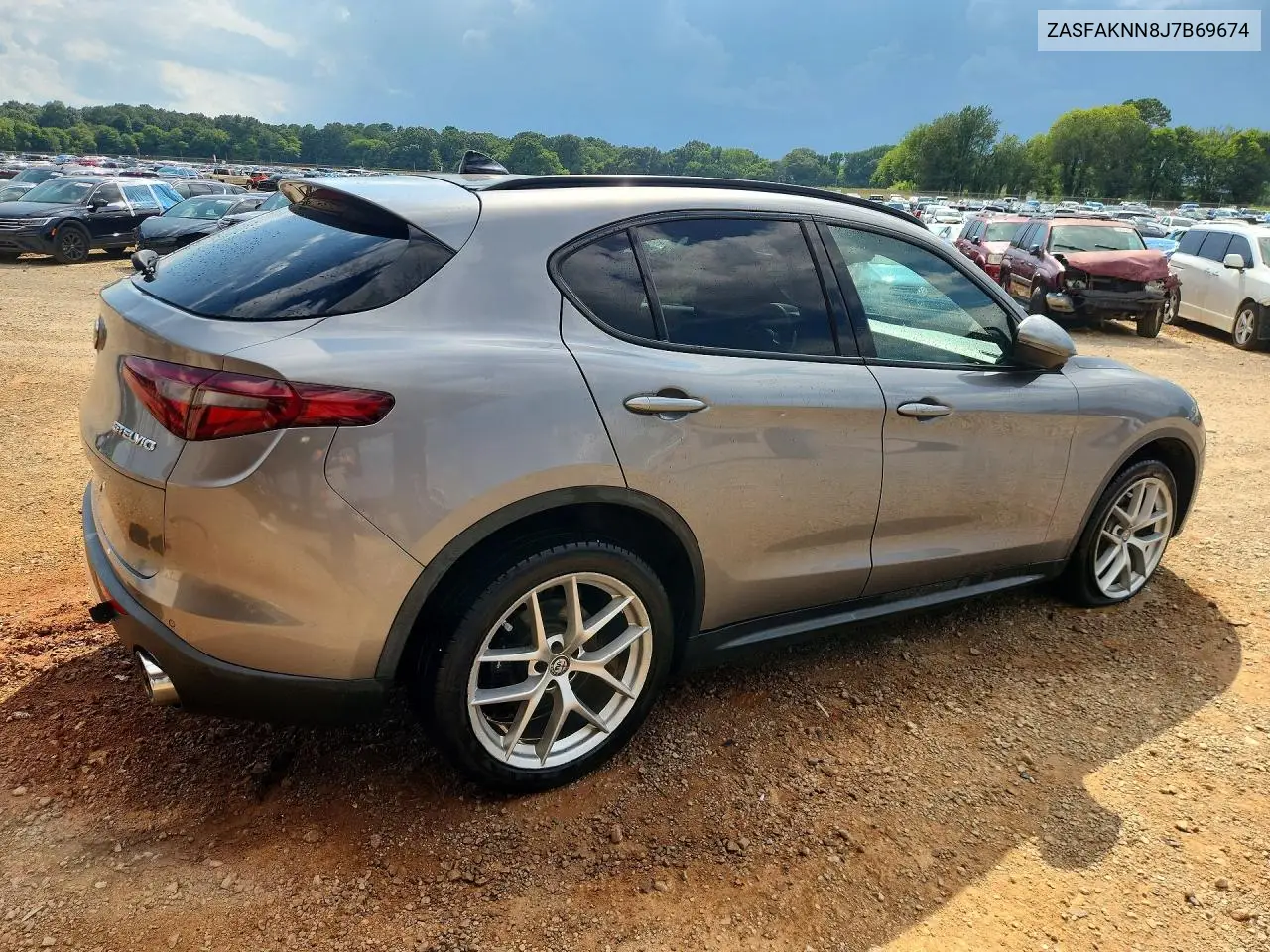 2018 Alfa Romeo Stelvio Ti Sport VIN: ZASFAKNN8J7B69674 Lot: 60122216