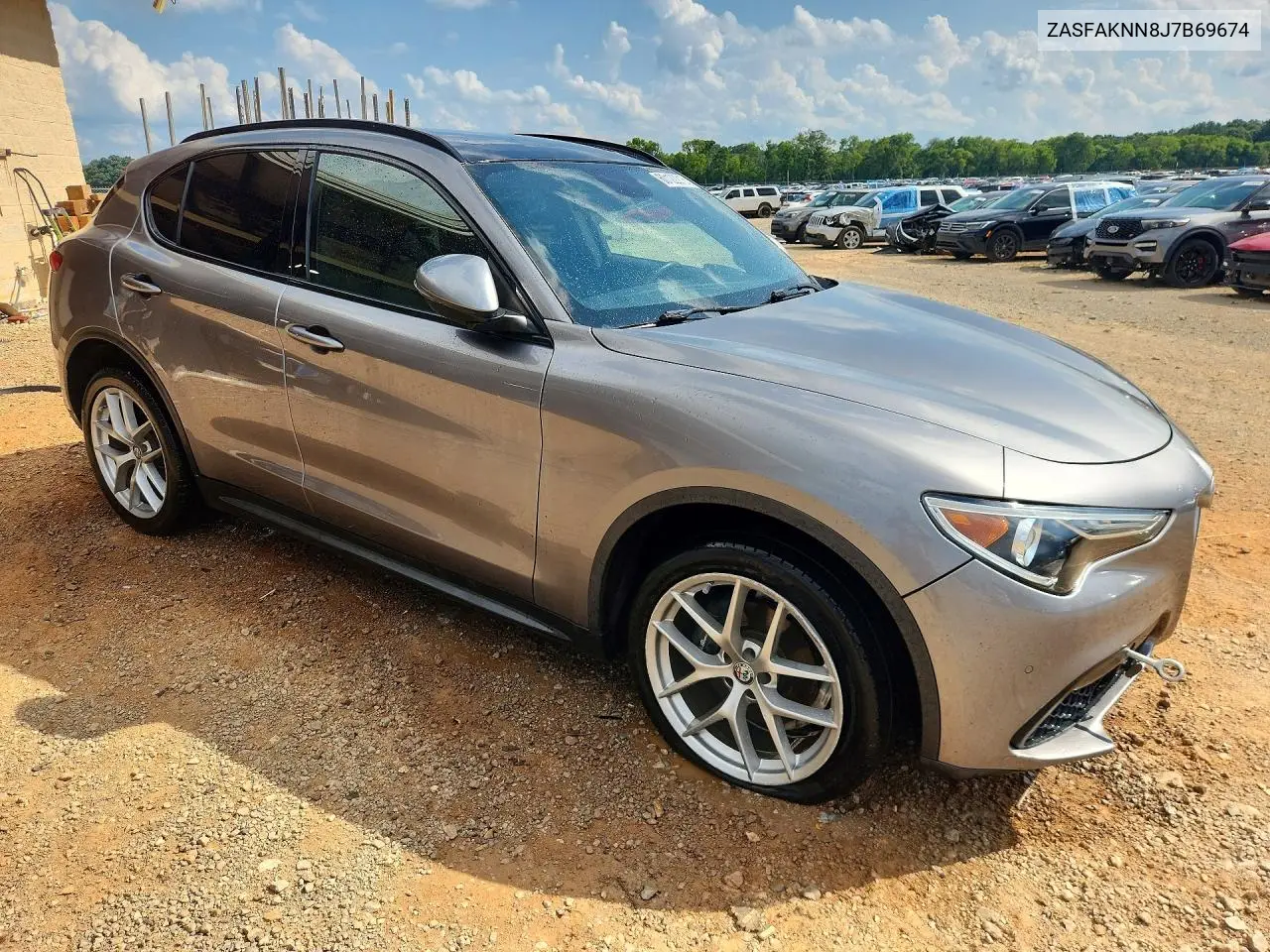 2018 Alfa Romeo Stelvio Ti Sport VIN: ZASFAKNN8J7B69674 Lot: 60122216