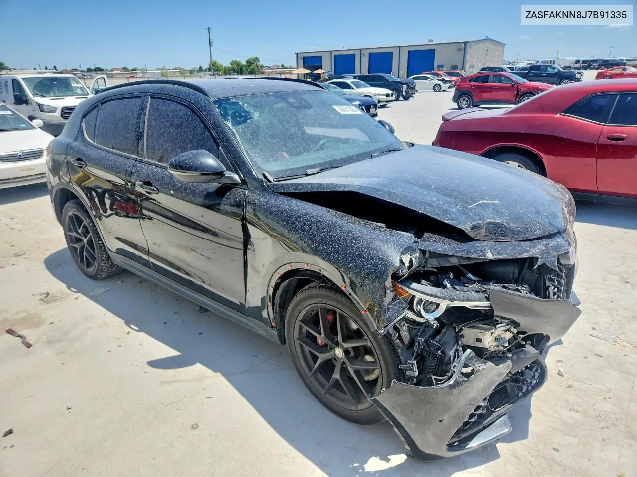 2018 Alfa Romeo Stelvio Ti Sport VIN: ZASFAKNN8J7B91335 Lot: 60681826
