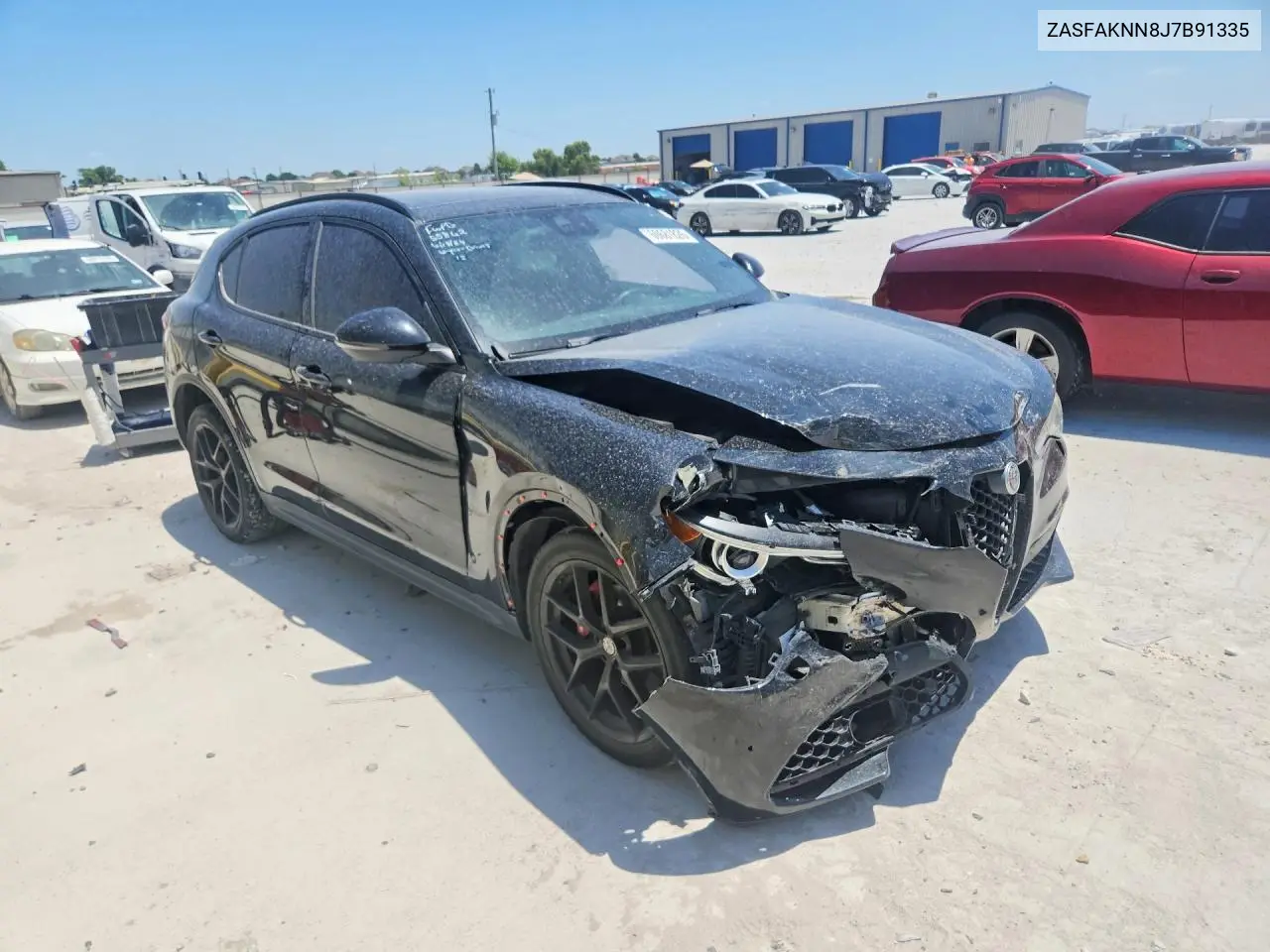 2018 Alfa Romeo Stelvio Ti Sport VIN: ZASFAKNN8J7B91335 Lot: 60681826