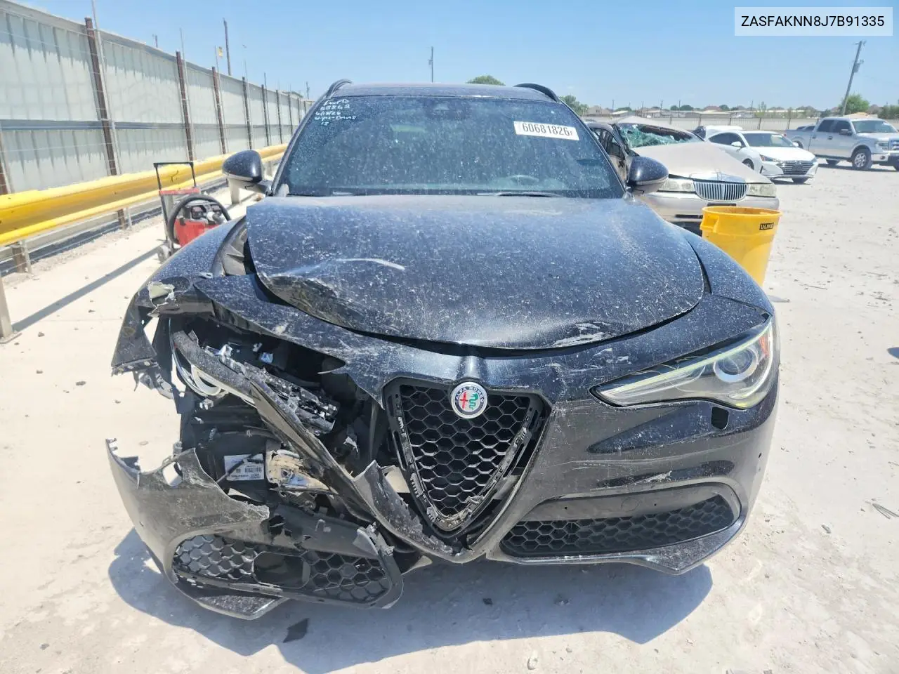 2018 Alfa Romeo Stelvio Ti Sport VIN: ZASFAKNN8J7B91335 Lot: 60681826