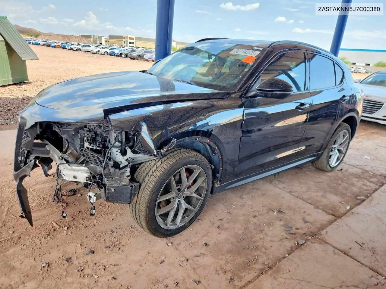 2018 Alfa Romeo Stelvio Ti Sport VIN: ZASFAKNN5J7C00380 Lot: 60714276