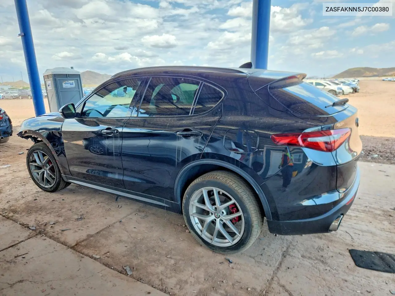 2018 Alfa Romeo Stelvio Ti Sport VIN: ZASFAKNN5J7C00380 Lot: 60714276